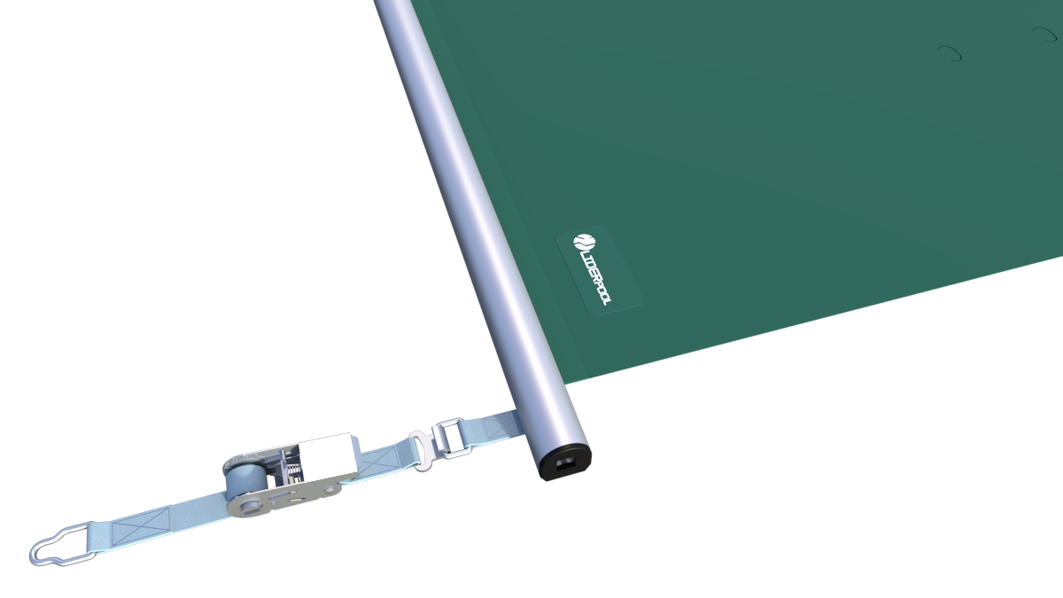 Modell FLAT-SECTION Pool Sicherheitsabdeckung Stangenabdeckung Rollschutzabdeckung