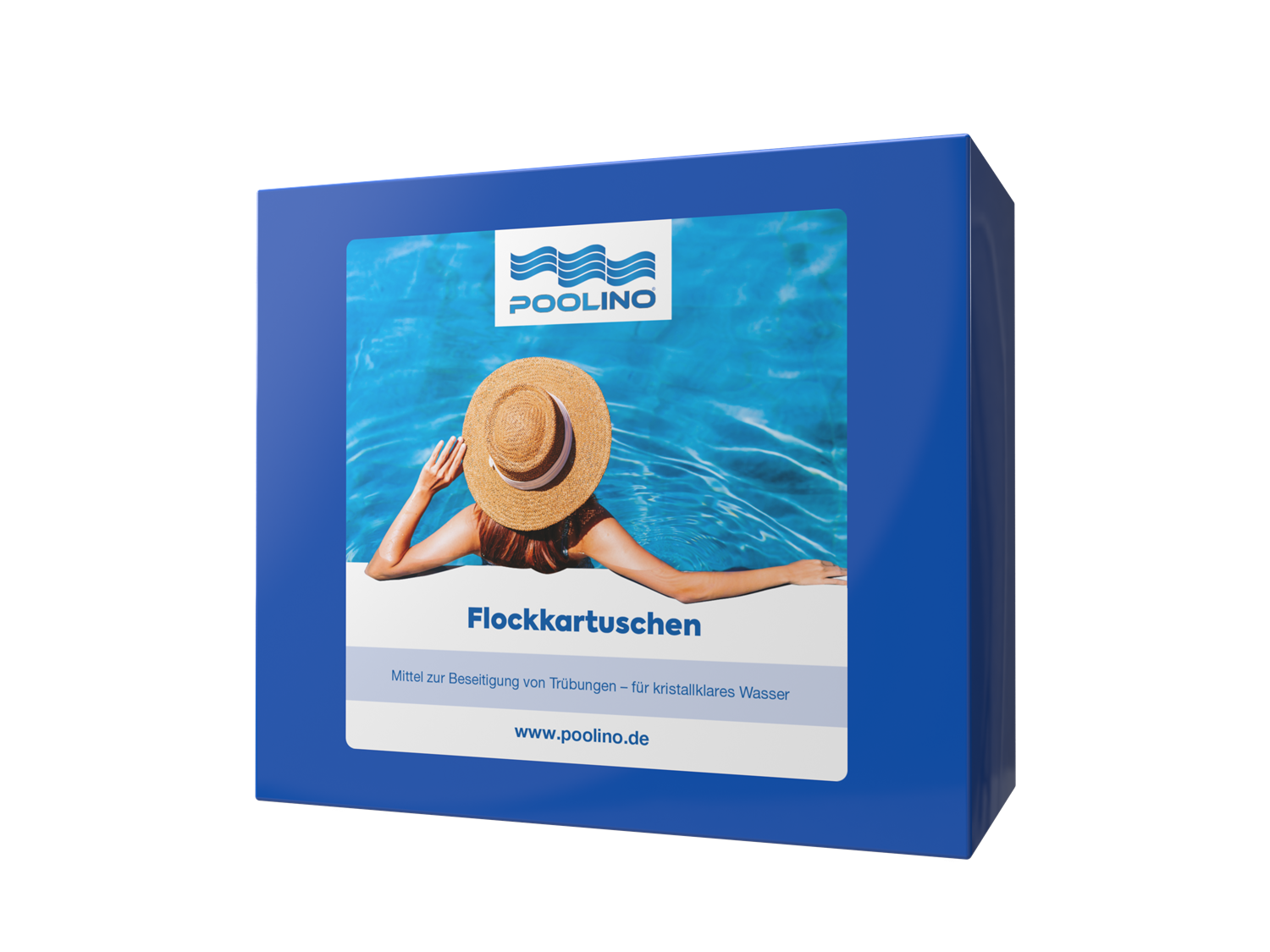 Flockkartuschen Poolino® Plus Pool Flockungsmittel 1kg (8 x 125g Kartuschen)