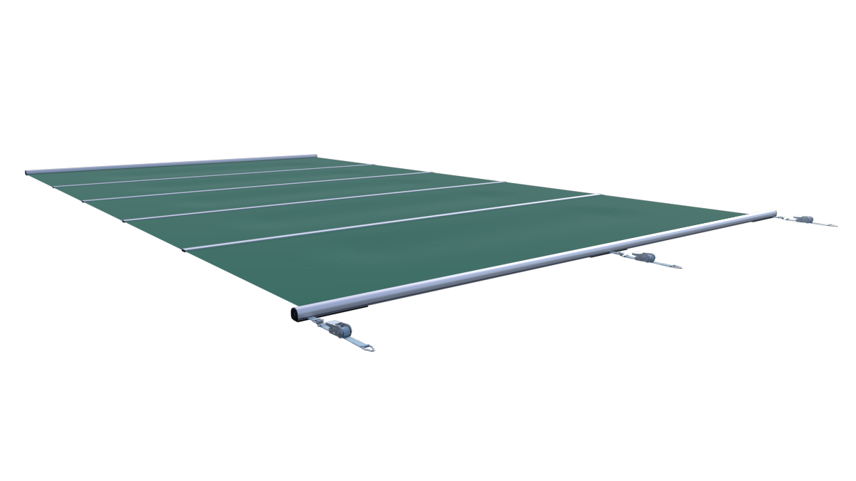 Modell FLAT-SECTION Pool Sicherheitsabdeckung Stangenabdeckung Rollschutzabdeckung