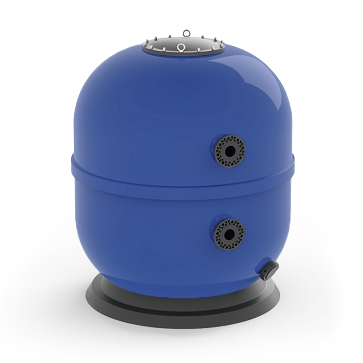 Polyester Filter, D90 Anschluss, Sternverteiler, laminiert, Flanschdeckel