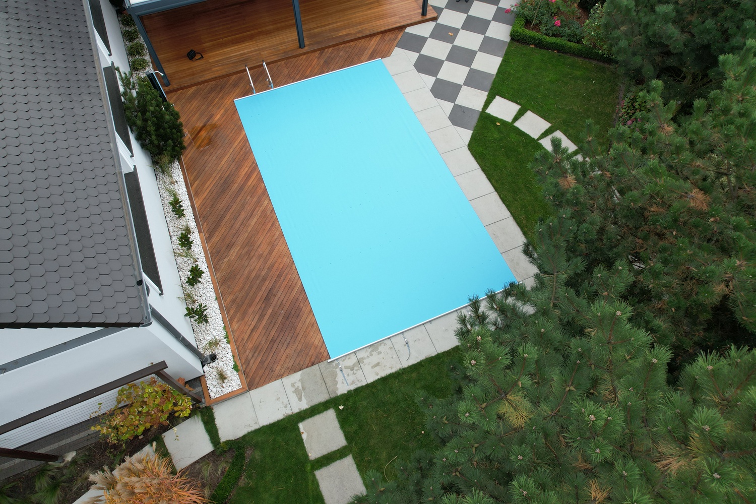 Modell EXTRA-TOP Pool Sicherheitsabdeckung Stangenabdeckung Rollschutzabdeckung