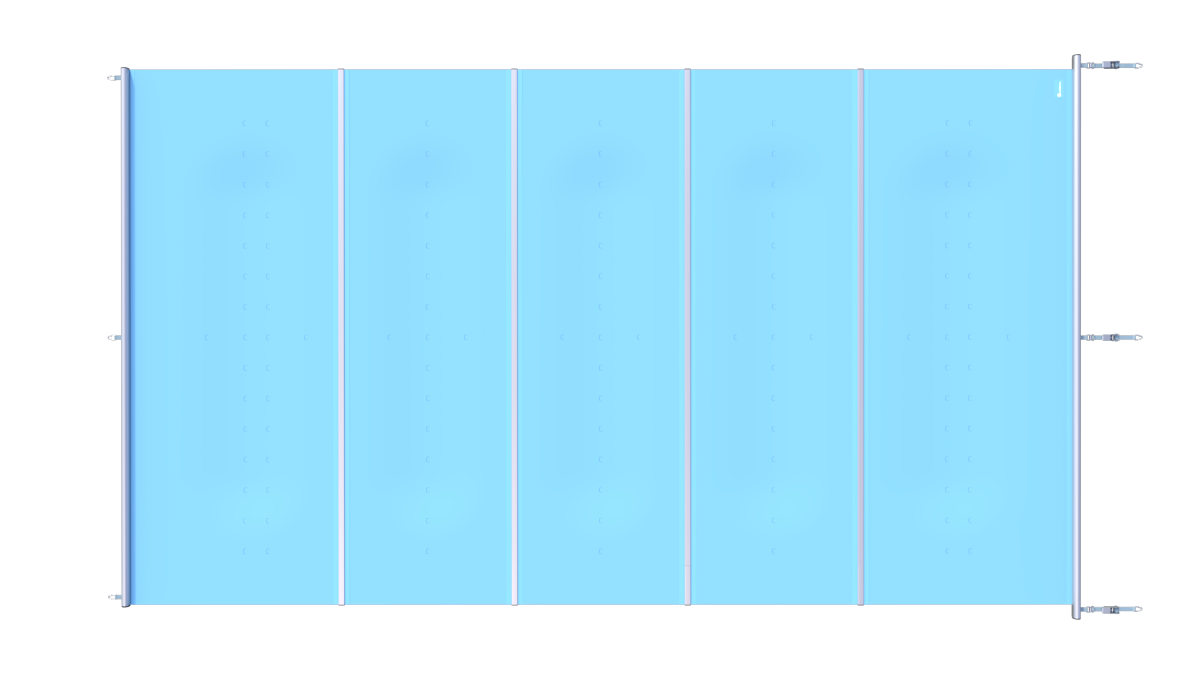 Modell FLAT-SECTION Pool Sicherheitsabdeckung Stangenabdeckung Rollschutzabdeckung