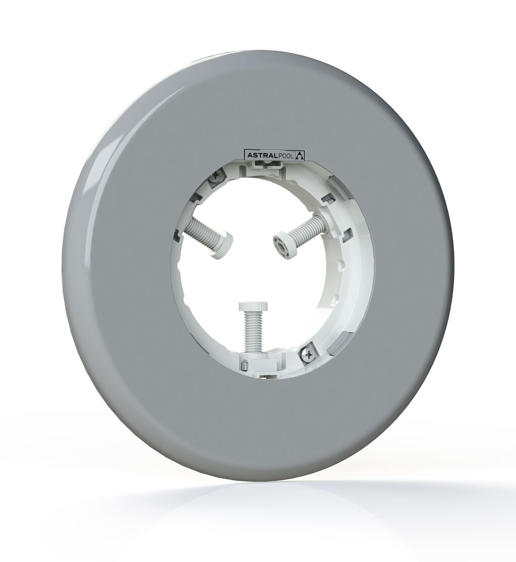 Astralpool LumiPlus FlexiNiche Blende GRAU – Für Beton- und Fertigbecken