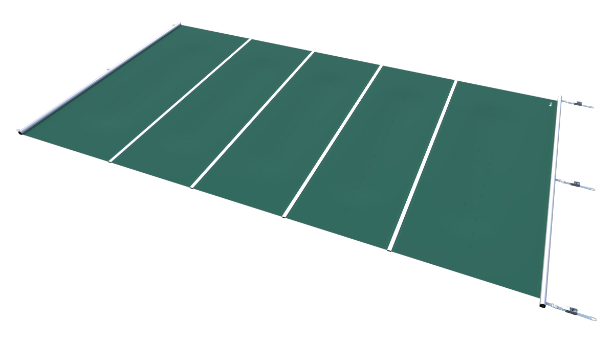 Modell FLAT-SECTION Pool Sicherheitsabdeckung Stangenabdeckung Rollschutzabdeckung