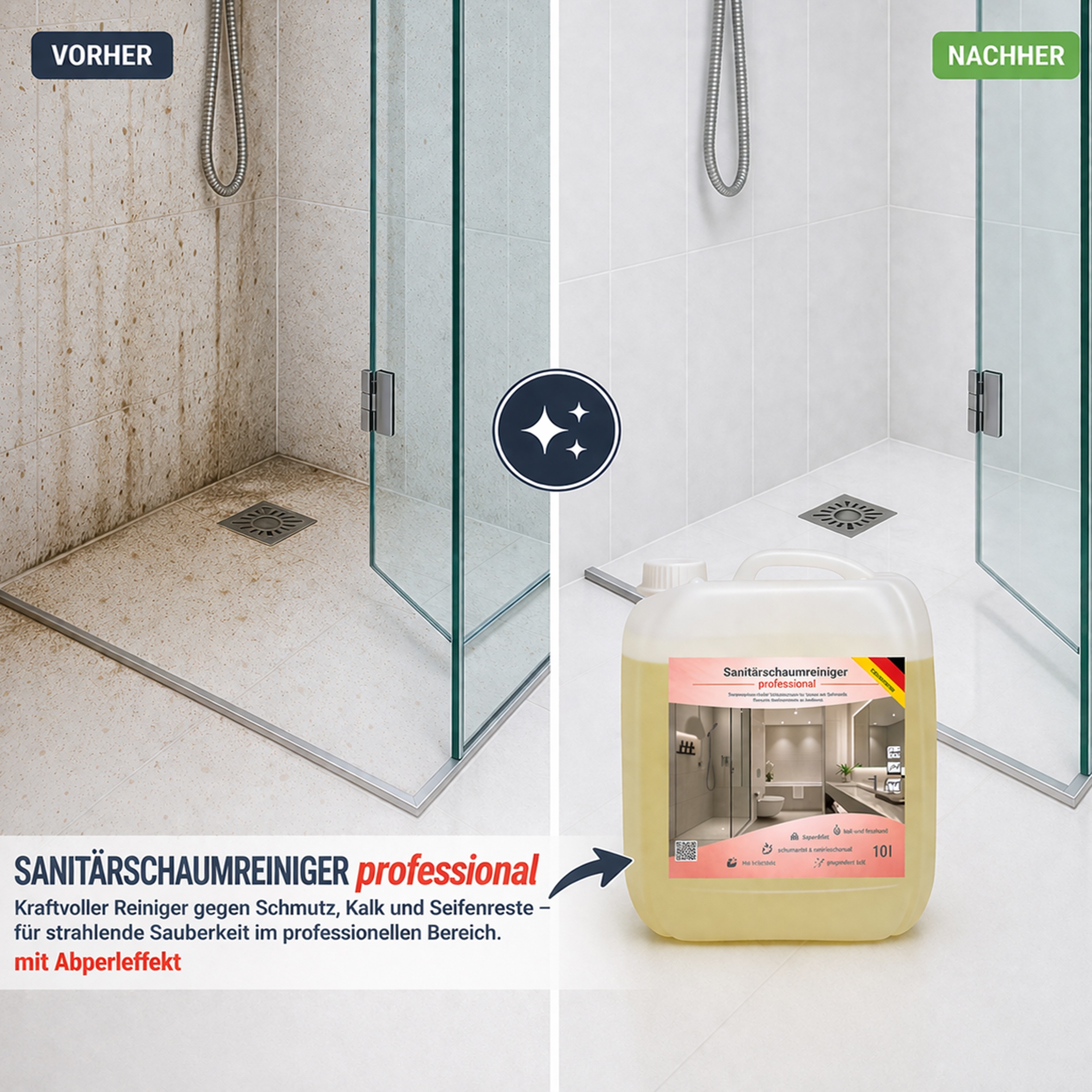 10 Liter Sanitärschaumreiniger professional Profi Sanitärreiniger