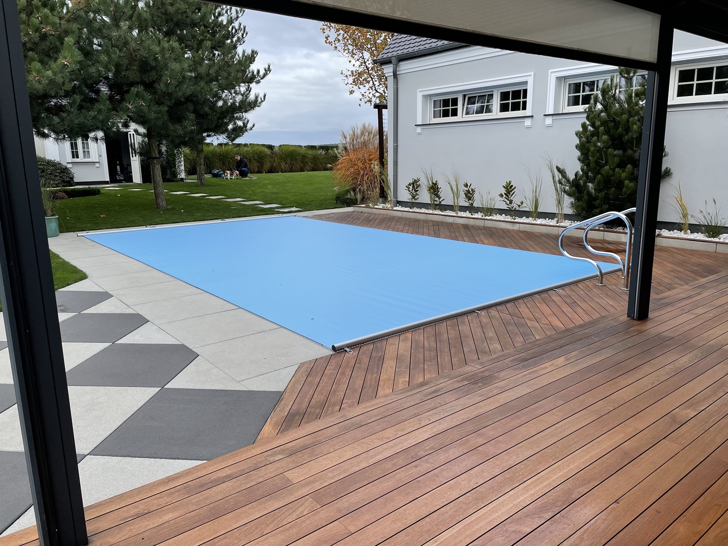 Modell EXTRA-TOP Pool Sicherheitsabdeckung Stangenabdeckung Rollschutzabdeckung