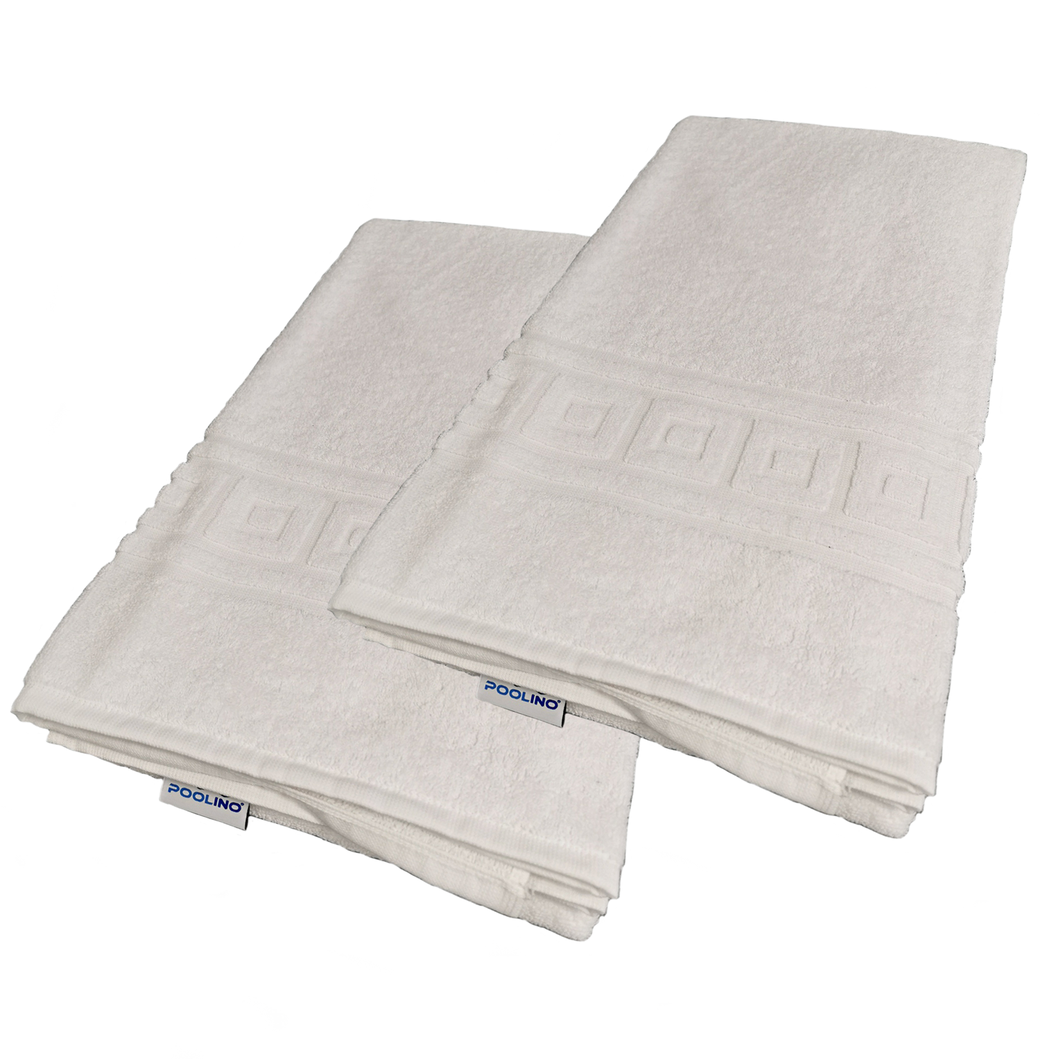 2er Set Poolino® Saunatuch XXL Sauna Handtuch 80x200cm Baumwolle Strandtuch Badetuch 500g/m²